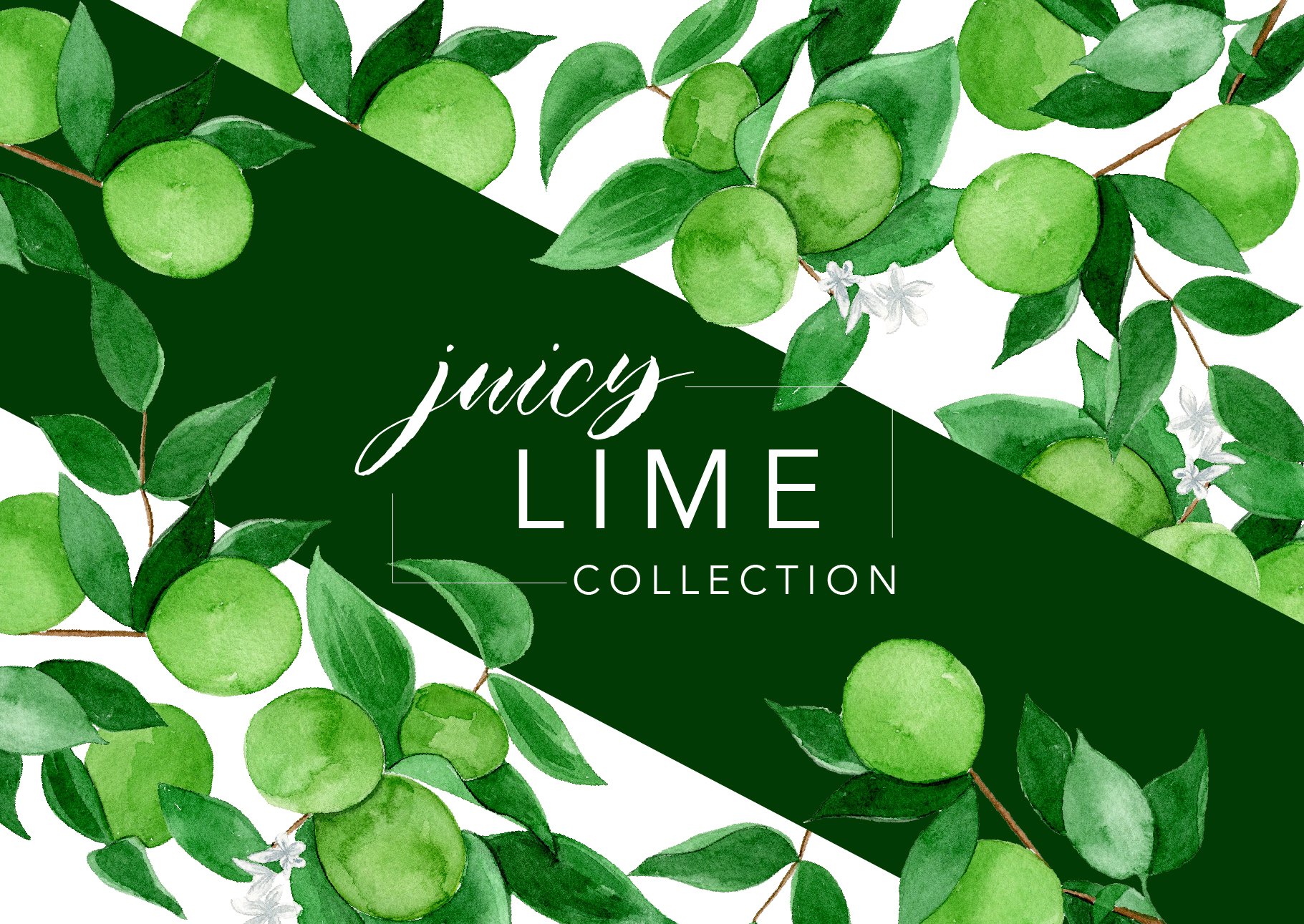 Juicy Watercolor Lime Set cover image.