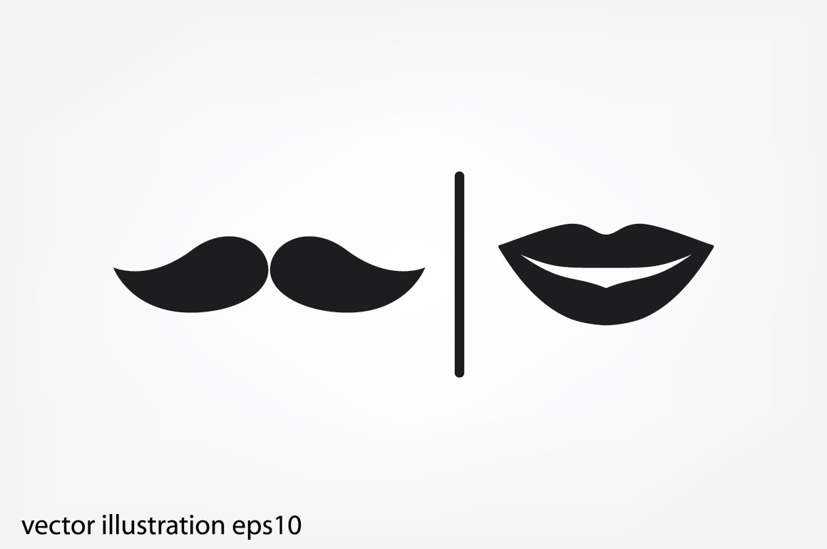 lips and mustache cover image.