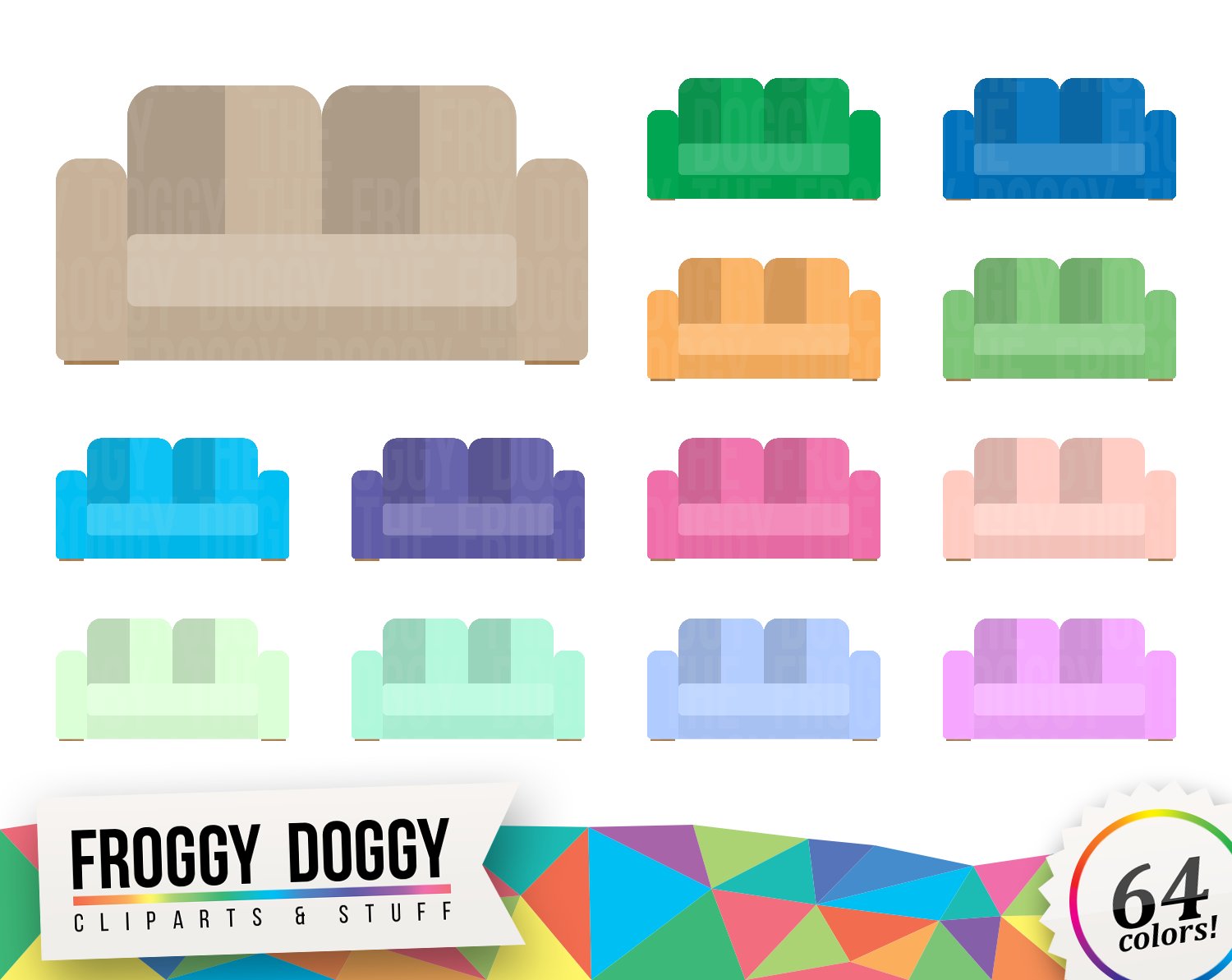 Sofa Clipart cover image.