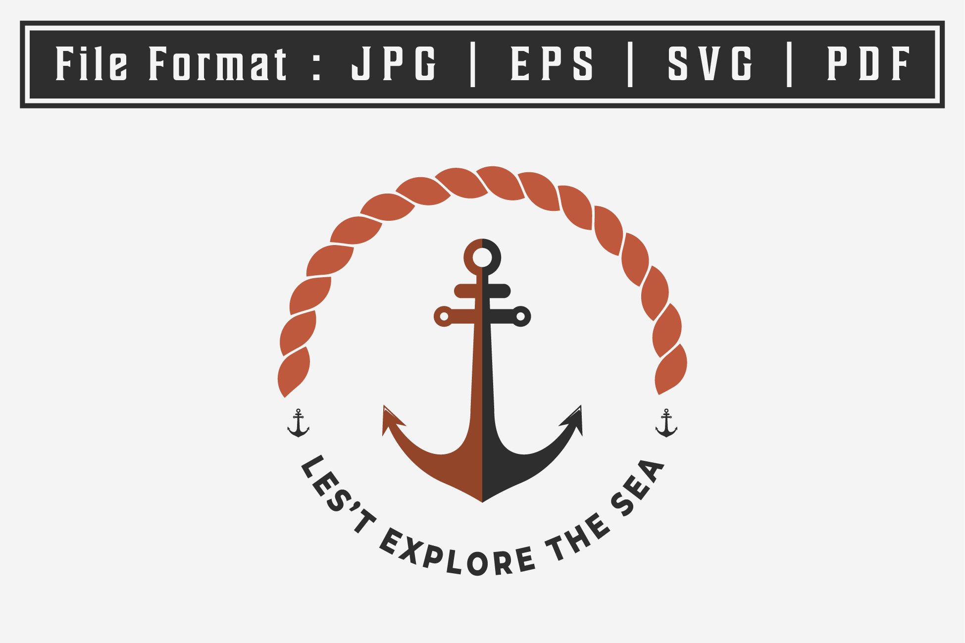 Vintage Emblem Anchor Logo With Ship cover image.