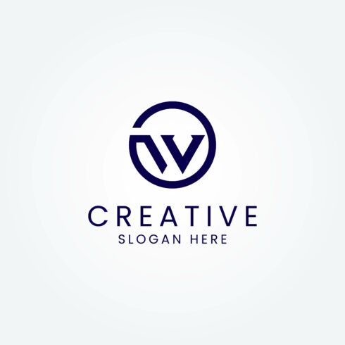 Abstract Letter WV Logo Vector Modern Letter logo Design Template cover image.