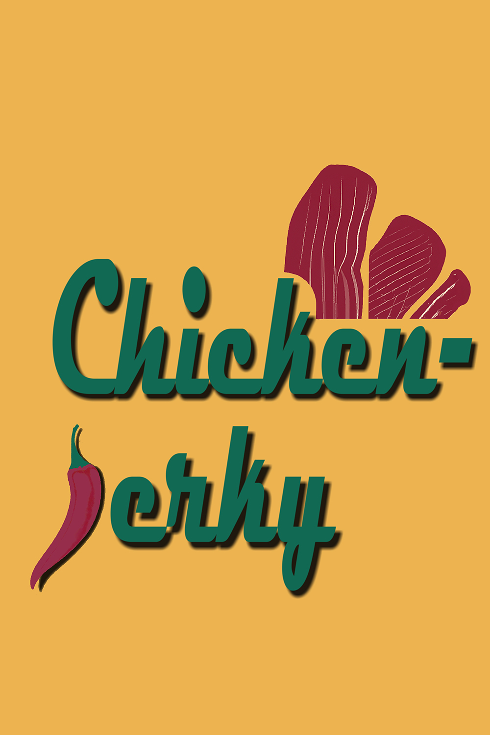 Chicken-jerky logo pinterest preview image.