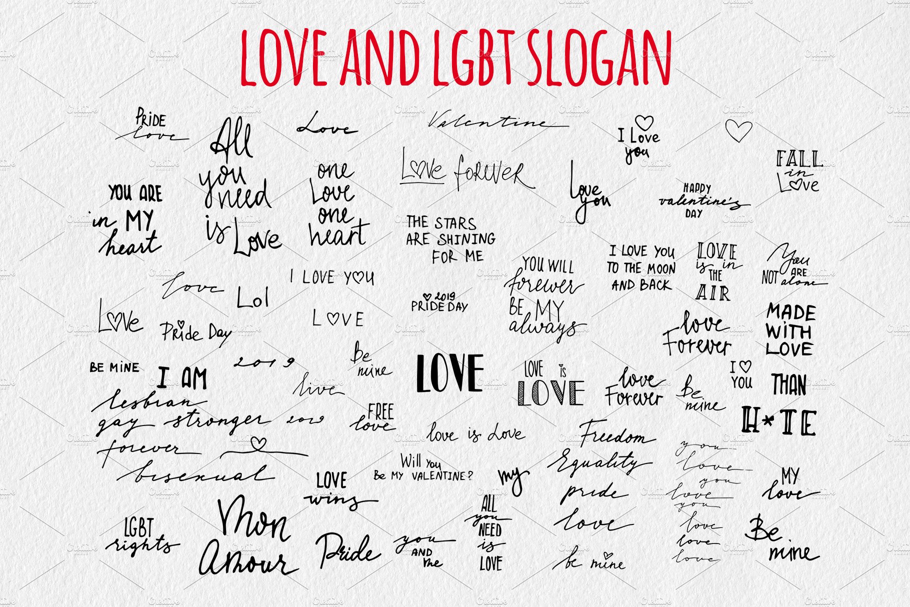 love and lgbt slogan cm 16