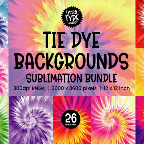 TIE DYE BACKGROUNDS cover image.