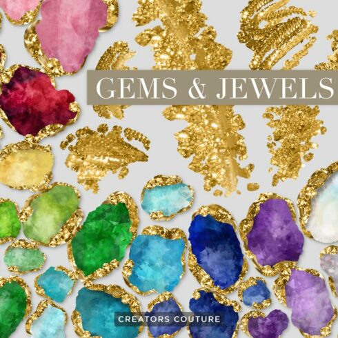Gemstone Crystal Birthstone Gold Art cover image.