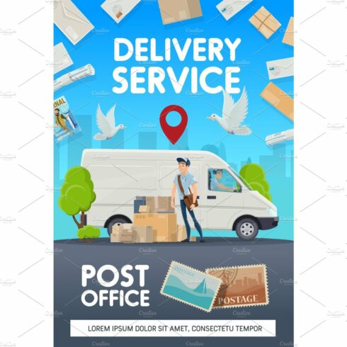 Post delivery, post office courier cover image.
