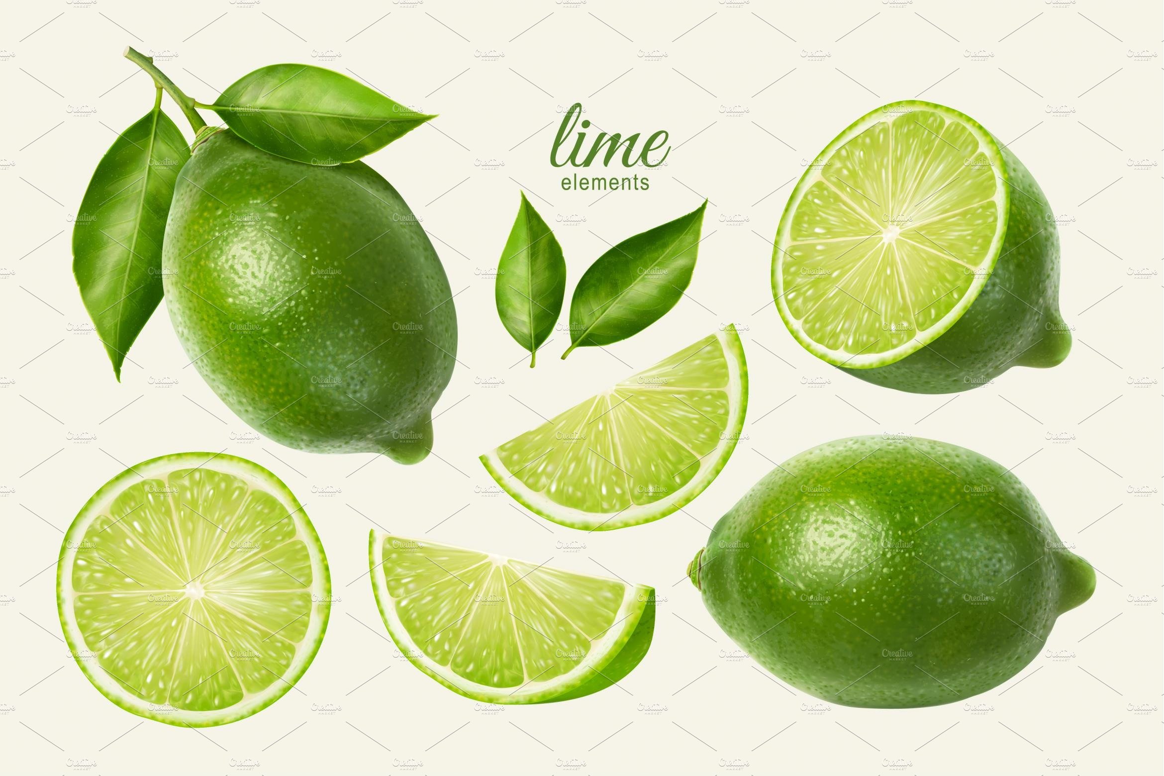 Fresh lime set cover image.