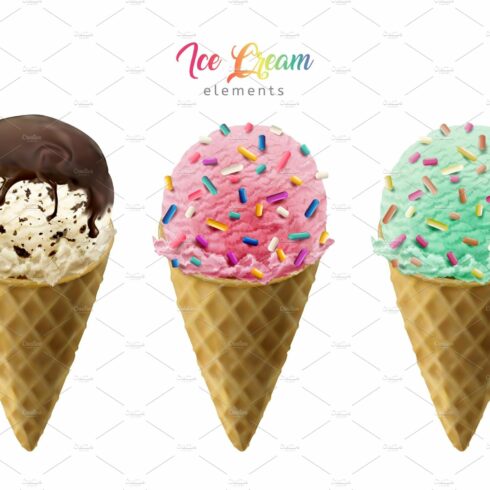 Colorful ice cream cones cover image.