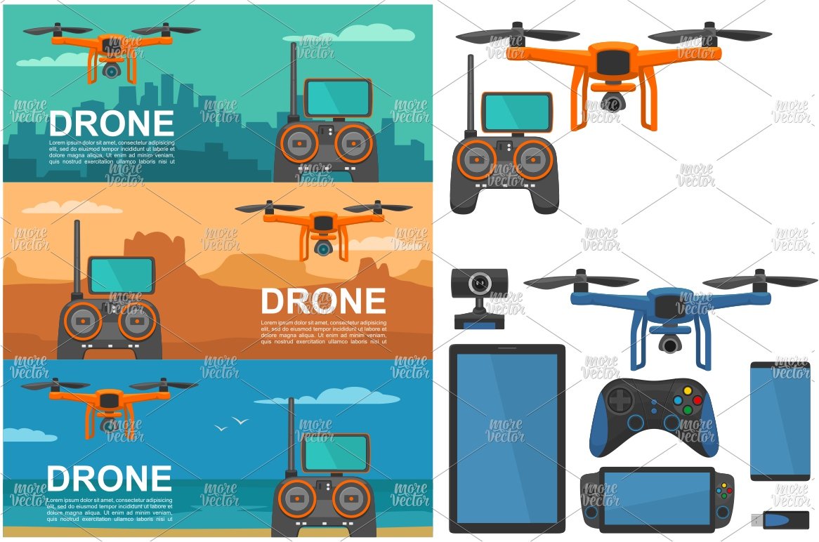 Fly drone drone city sea  sunset cover image.