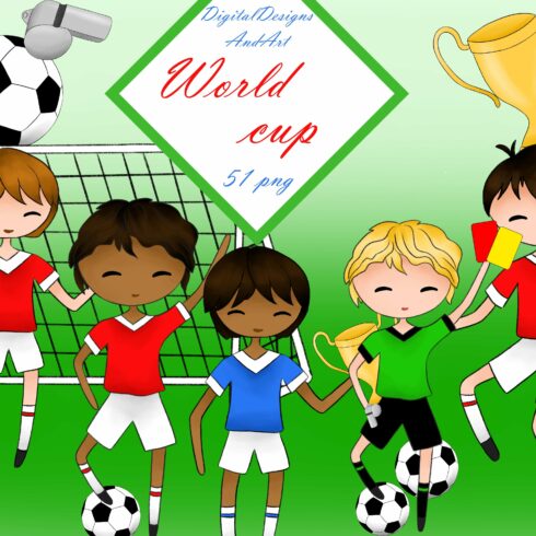 Soccer/football clipart cover image.