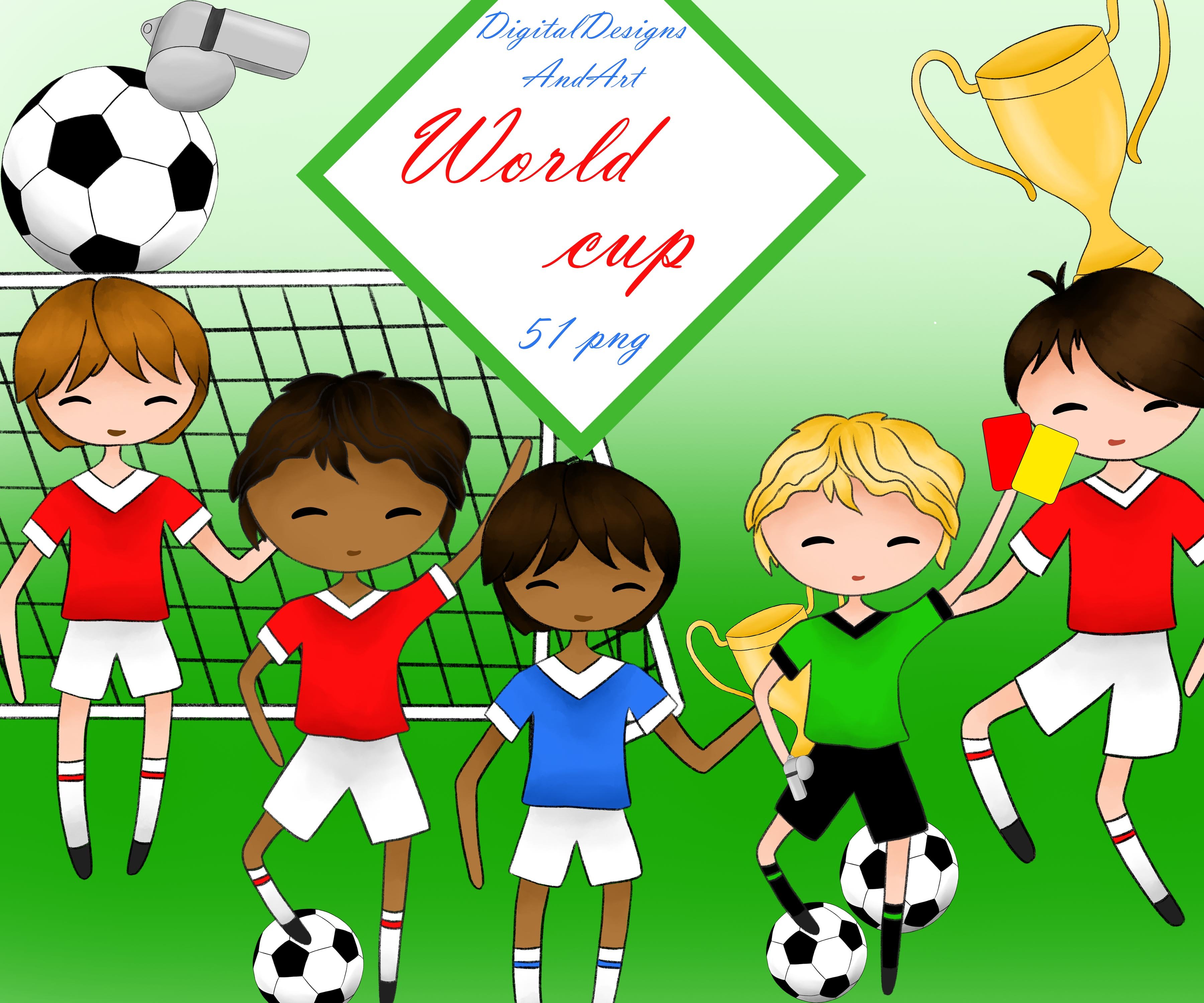 Soccer/football clipart cover image.