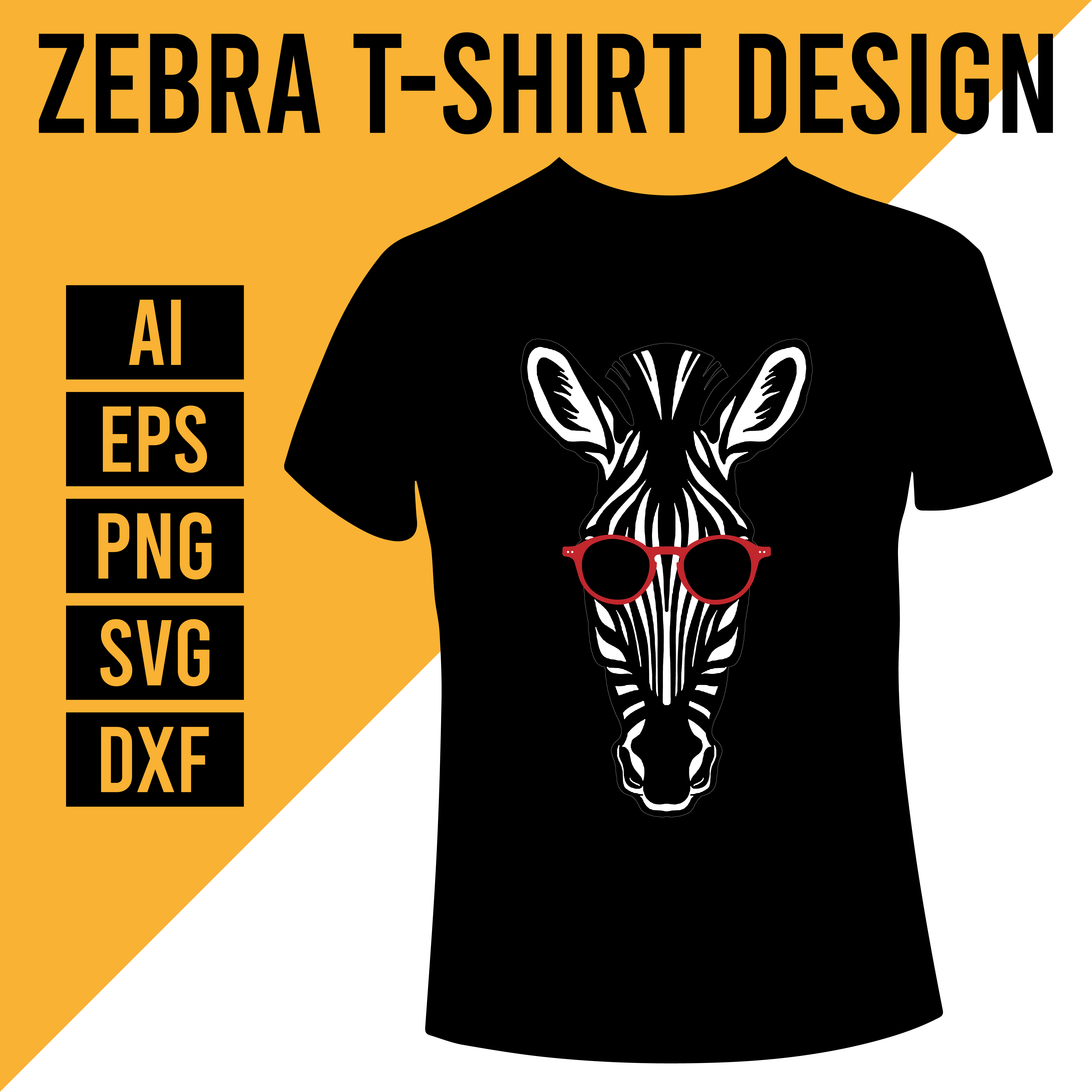 Zebra T-Shirt Design cover image.