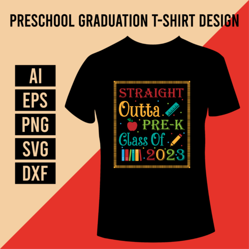 Preschool Graduation T-Shirt Design cover image.