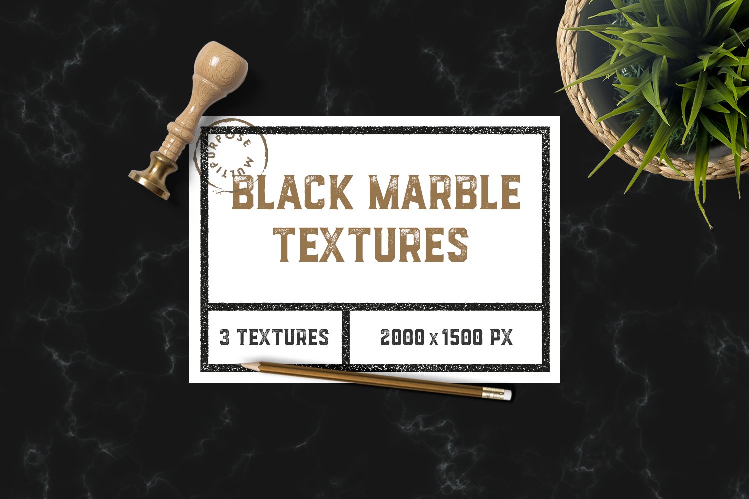 Black Marble Textures (Ext. license) cover image.