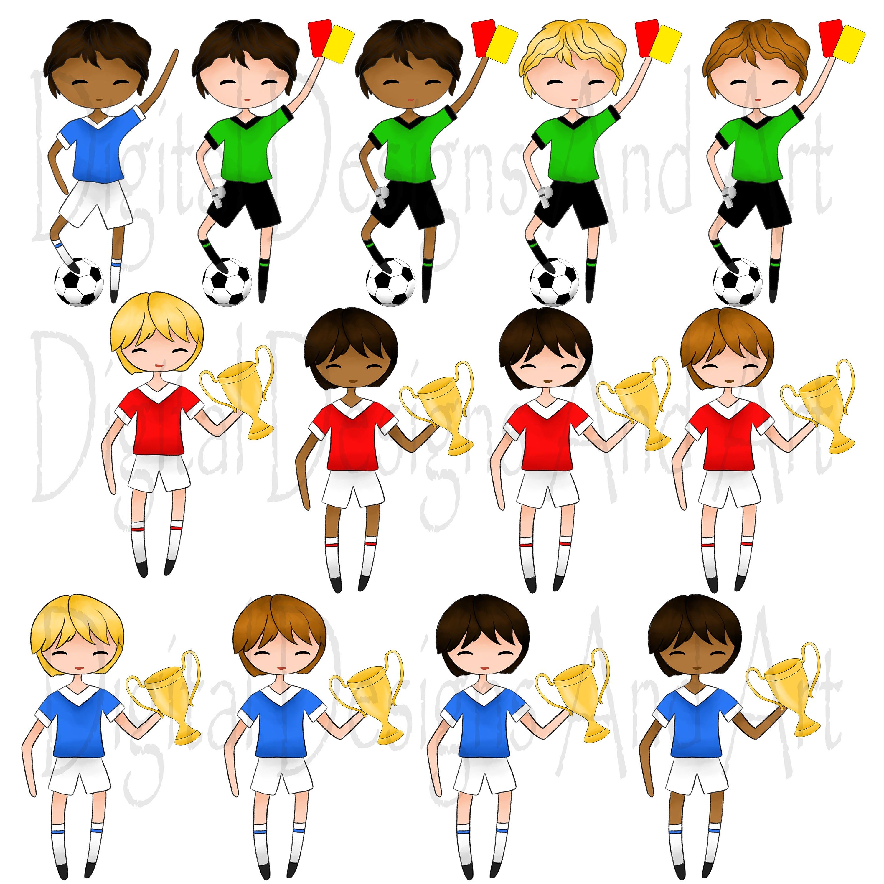 Soccer/football clipart preview image.