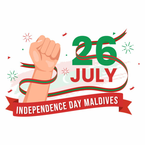 13 Happy Maldives Independence Day Illustration cover image.