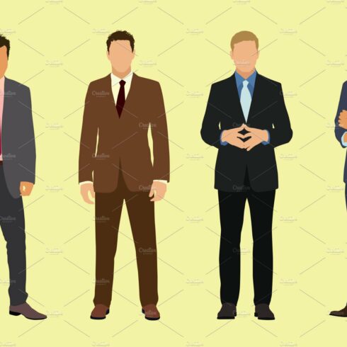Caucasian Business Men in Suits cover image.