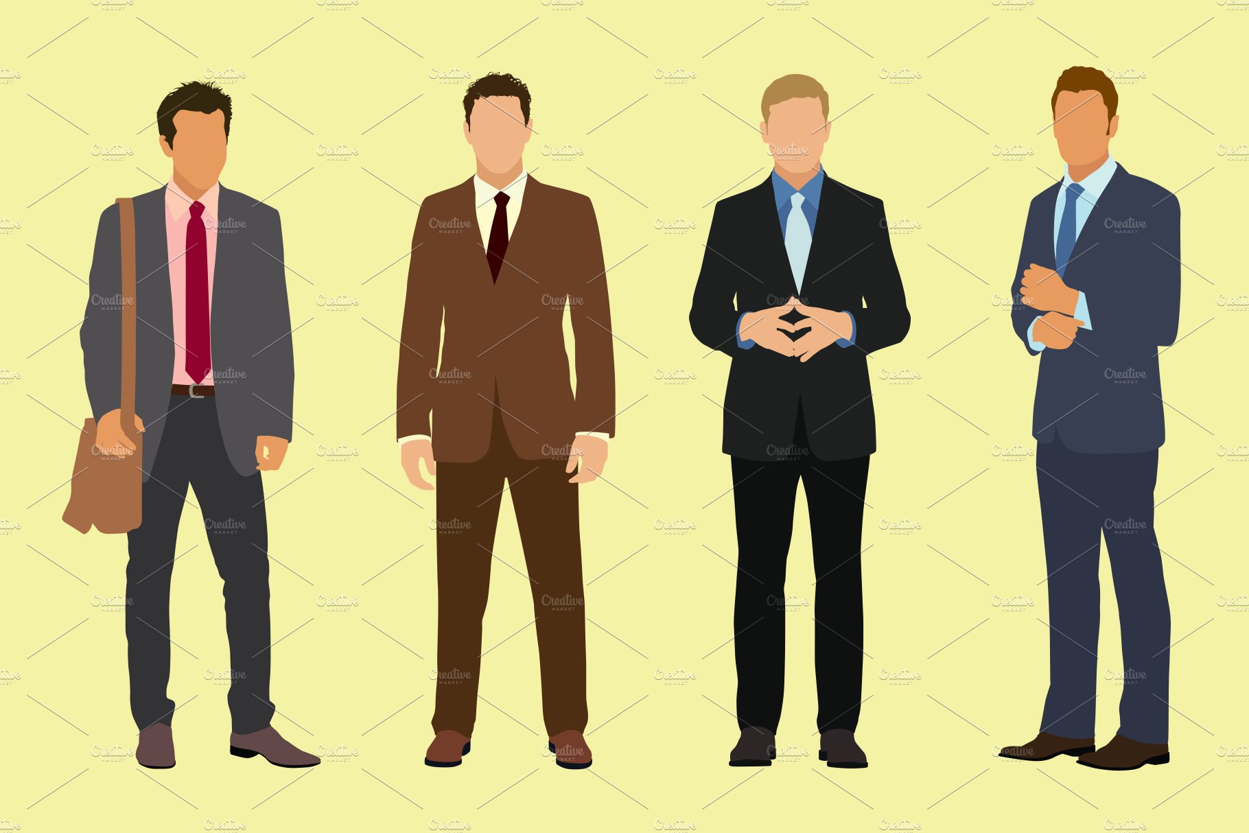 Caucasian Business Men in Suits cover image.