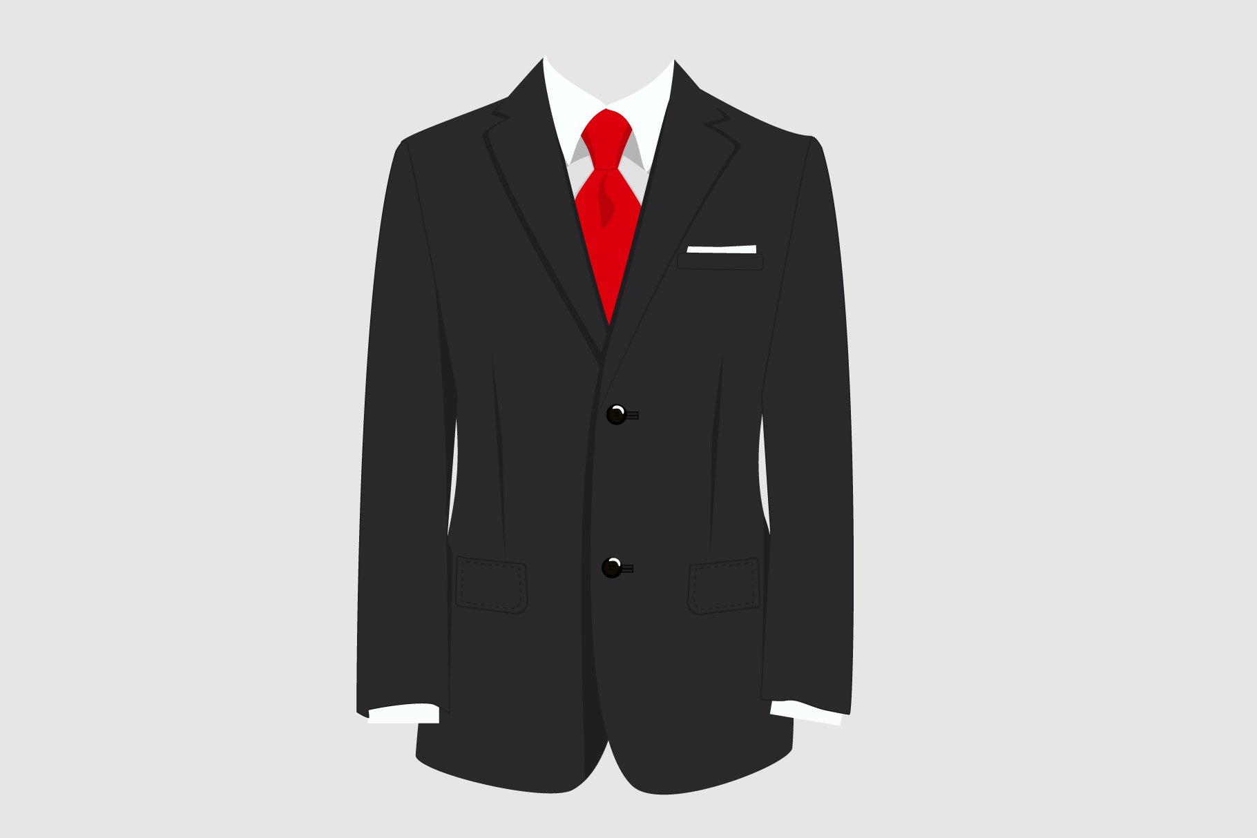Black man suit with red tie cover image.