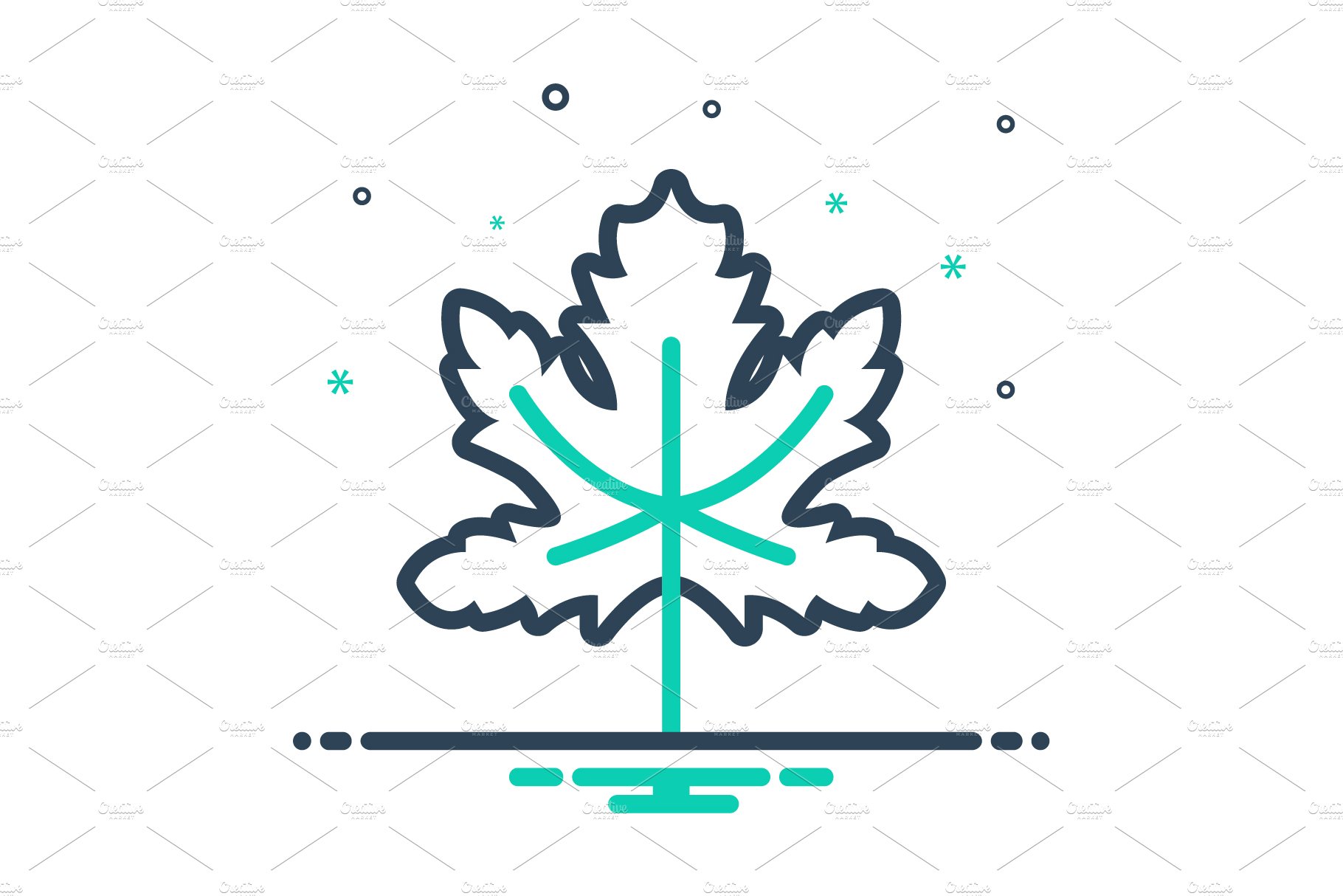 Maple leaf mix icon cover image.