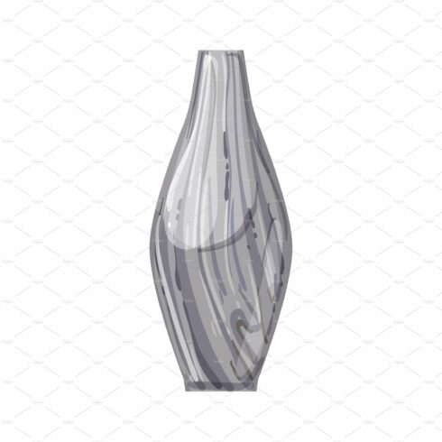home marble vase cartoon vector cover image.