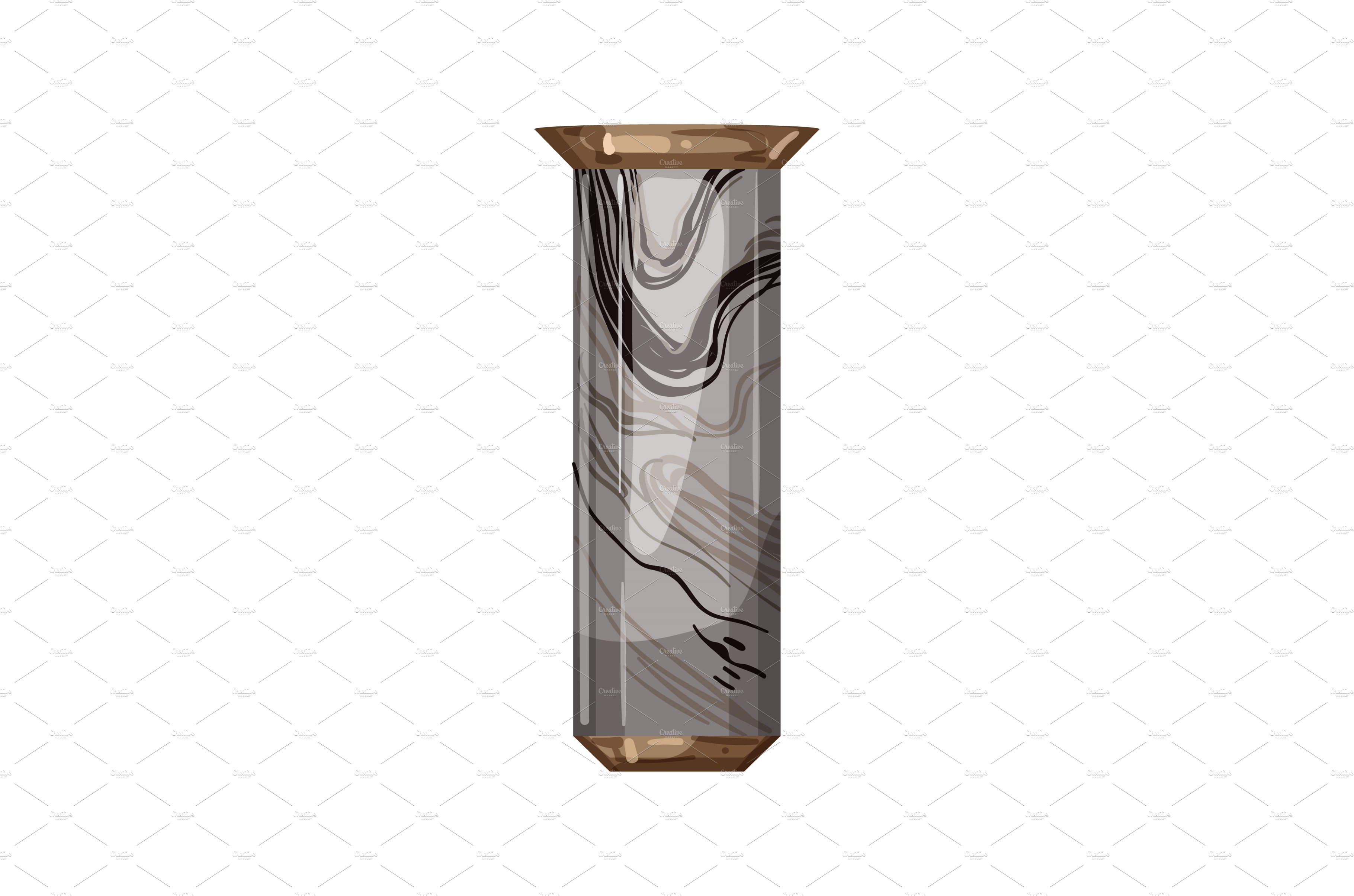 room marble vase cartoon vector cover image.