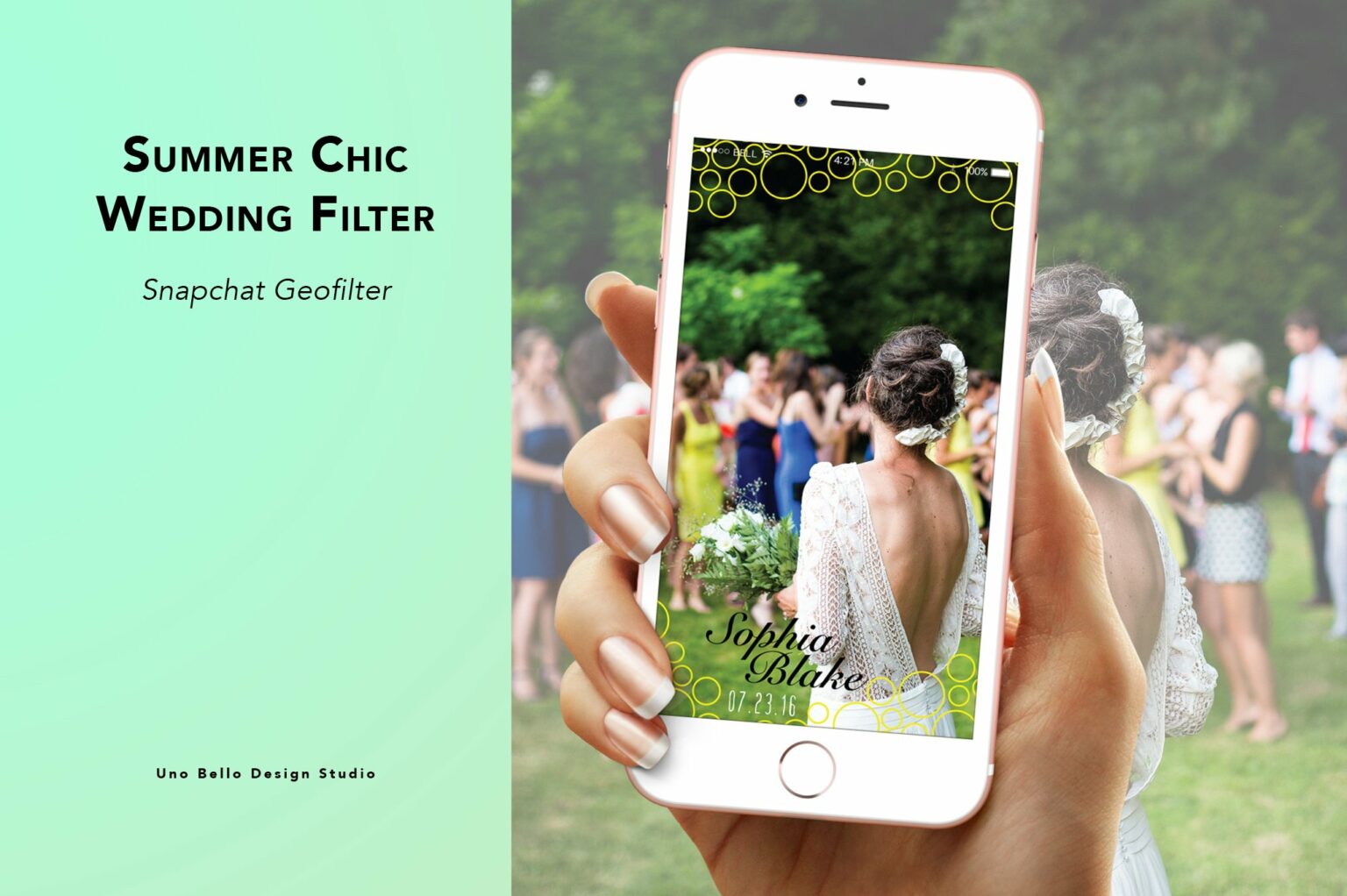 Summer Chic Wedding Geofilter – MasterBundles