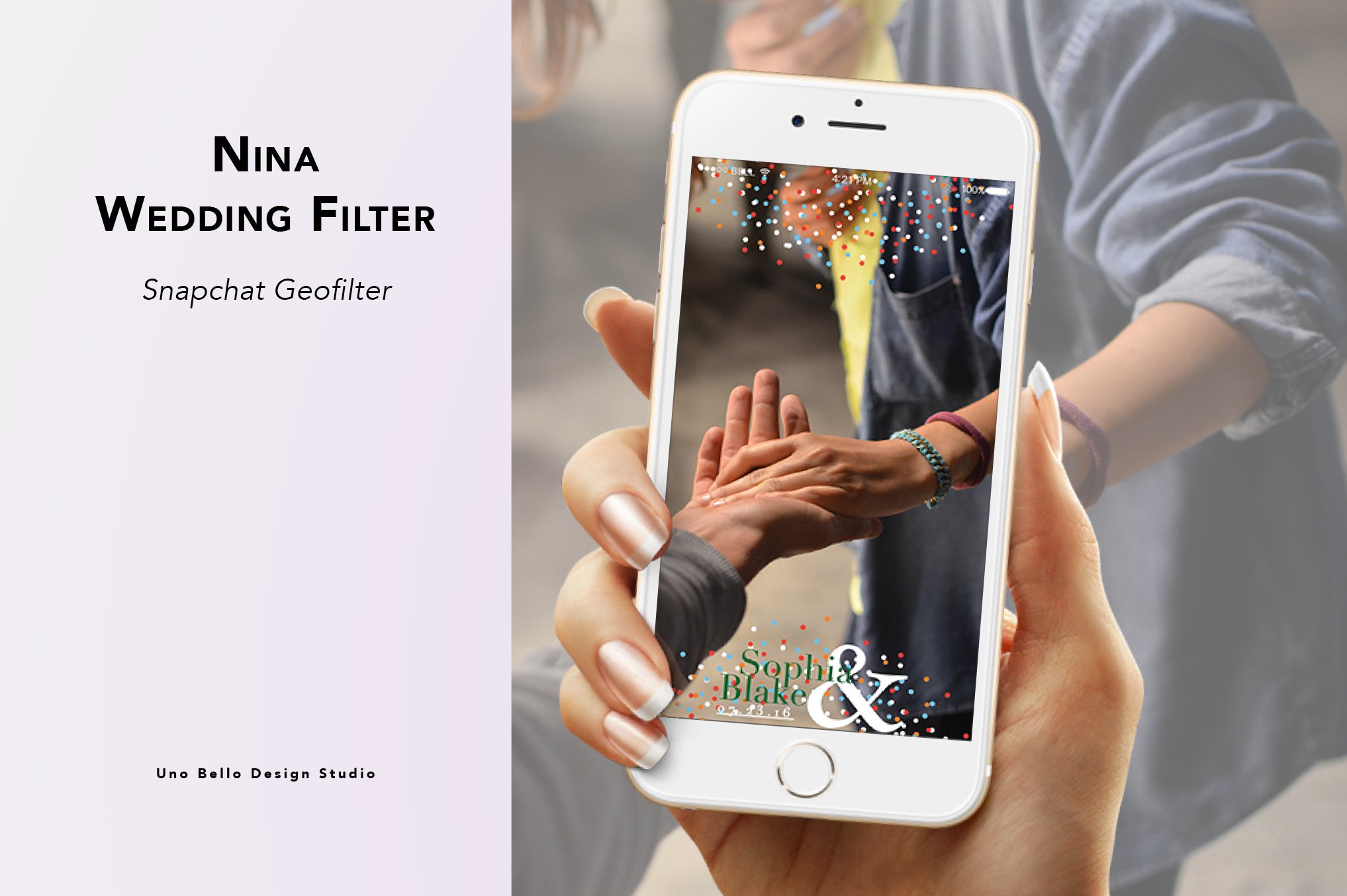 Nina Wedding Geofilter cover image.