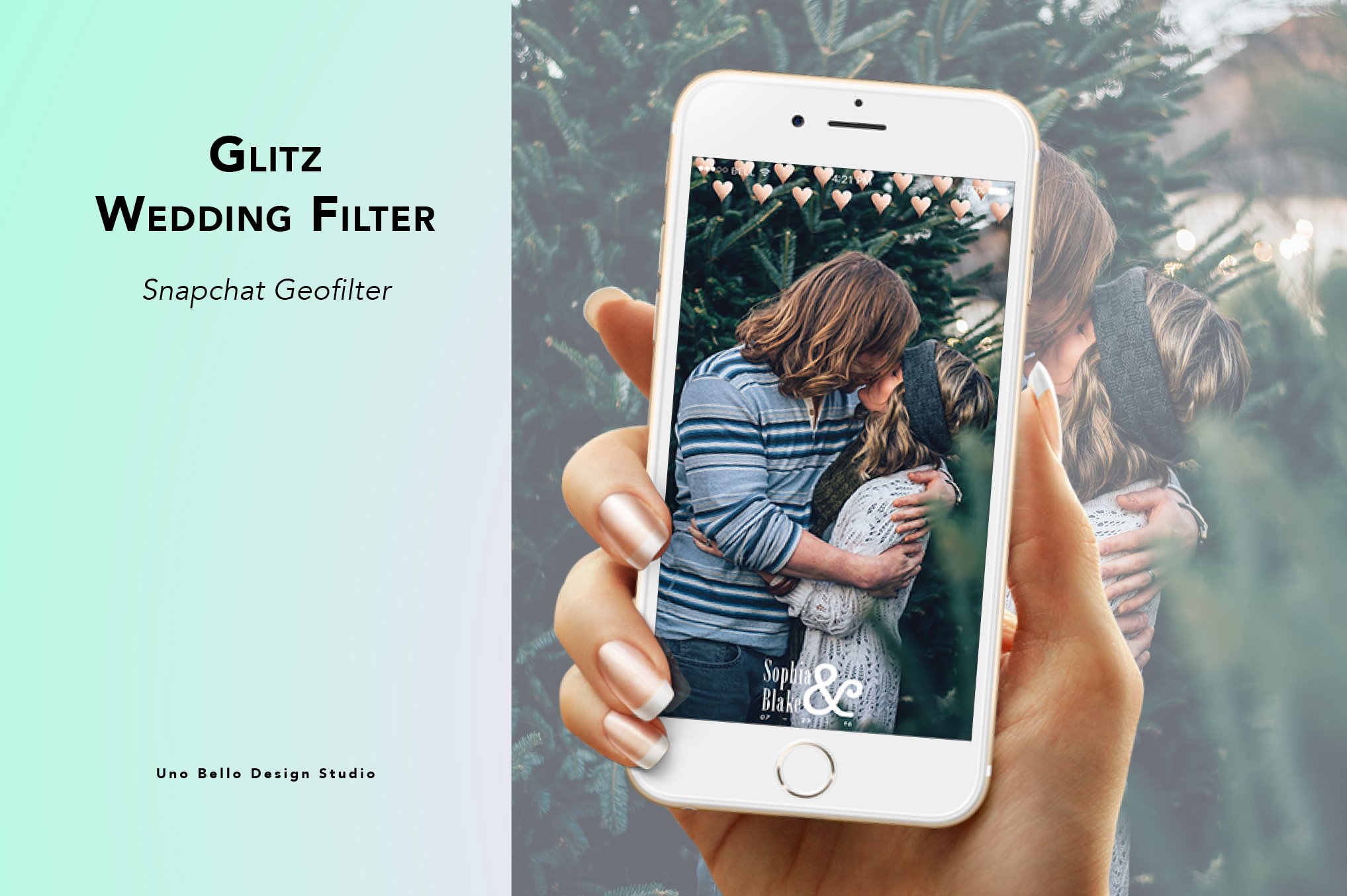 Glitz Wedding Geofilter cover image.