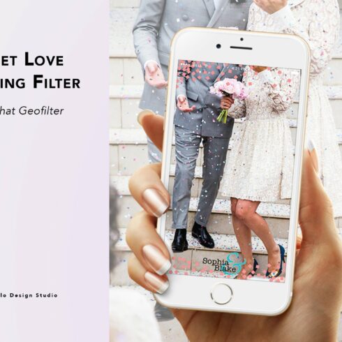 Sweet Love Wedding Geofilter cover image.