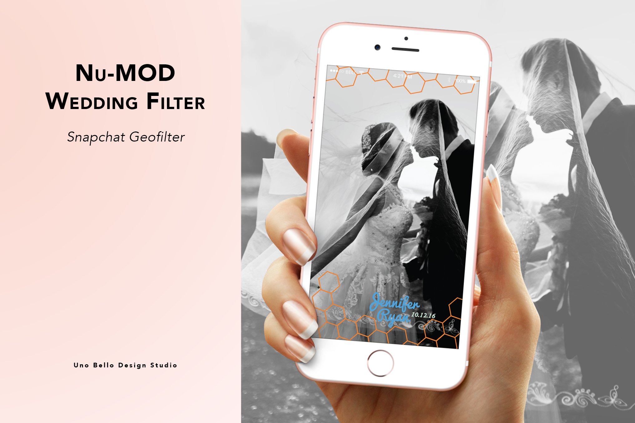 Nu-Mod Wedding Geofilter cover image.