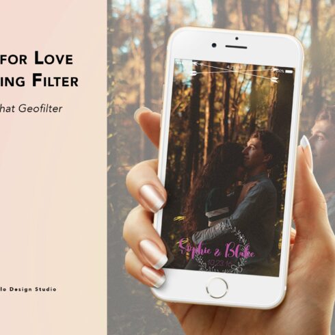 Fall for Love Wedding Geofilter cover image.