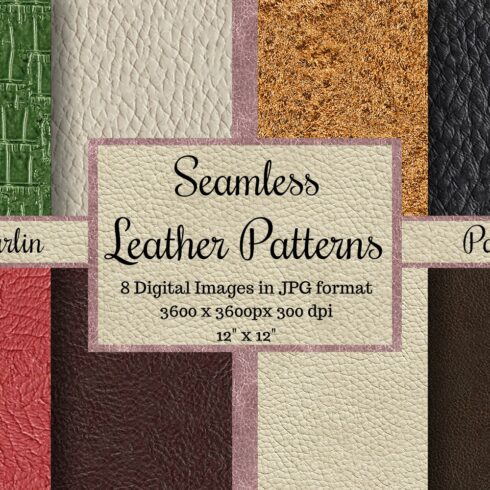 Seamless Leather Patterns - Marlin cover image.