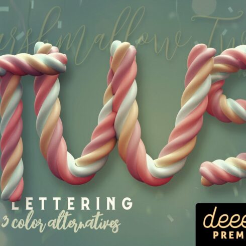 Marshmallow Twist - 3D Lettering cover image.