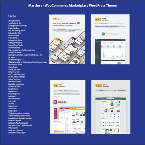 Martfury - Woo Commerce Marketplace WordPress Theme cover image.