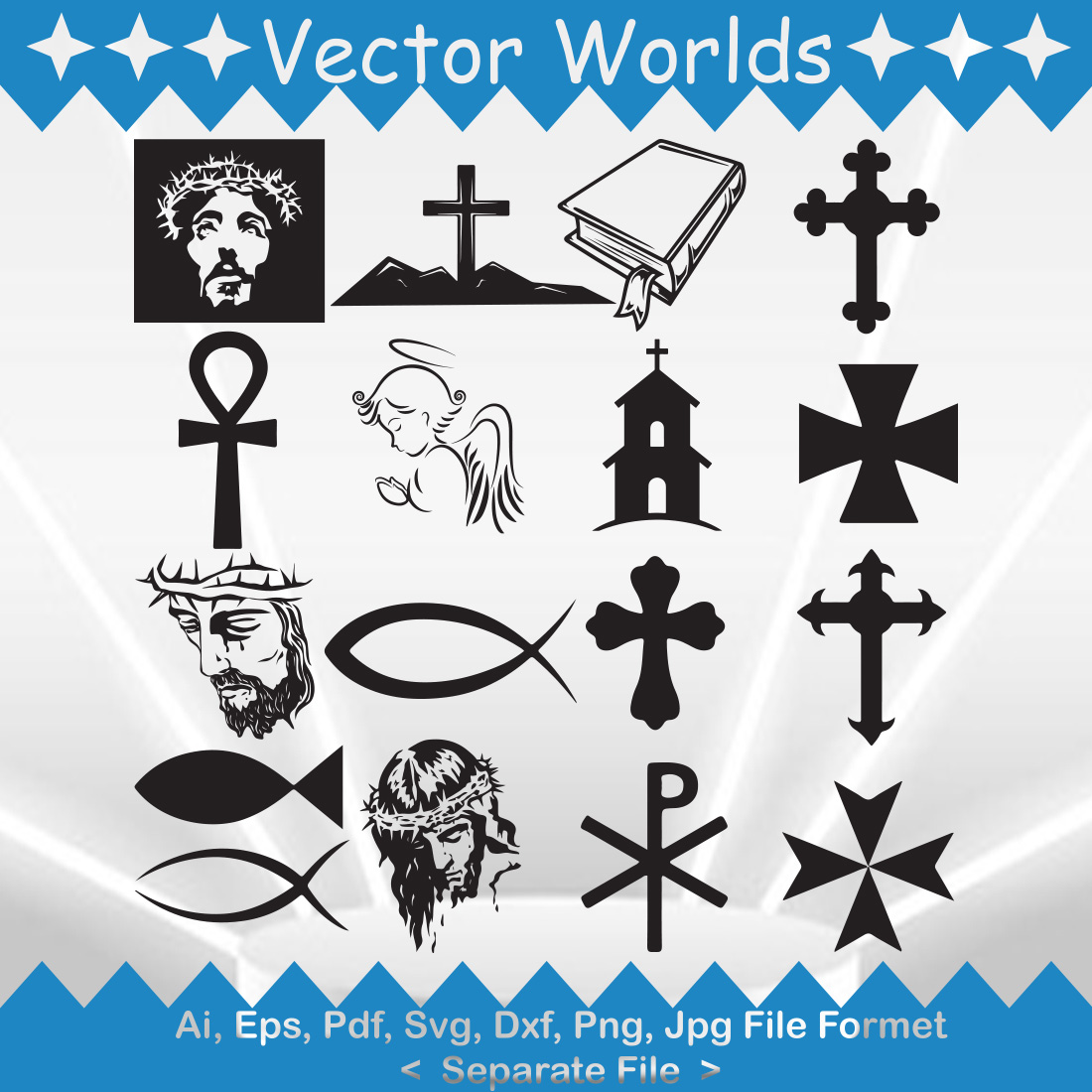 Christianity Religion SVG Vector Design preview image.