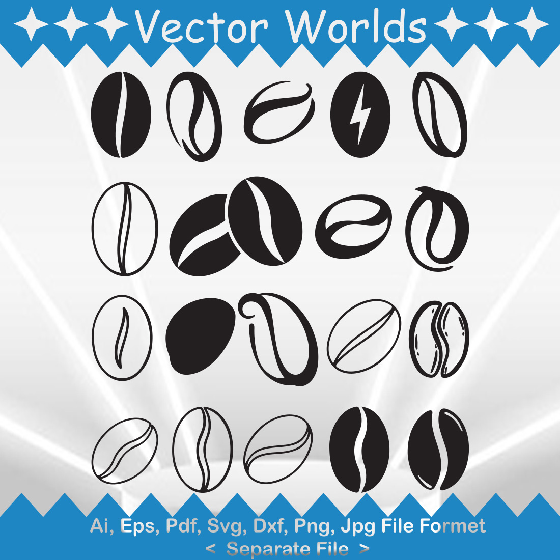 Beans SVG Vector Design preview image.