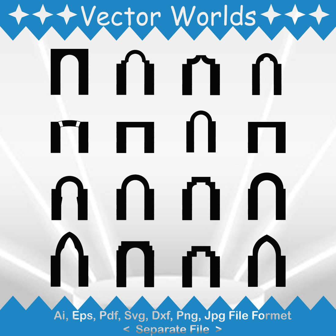 Arch SVG Vector Design preview image.