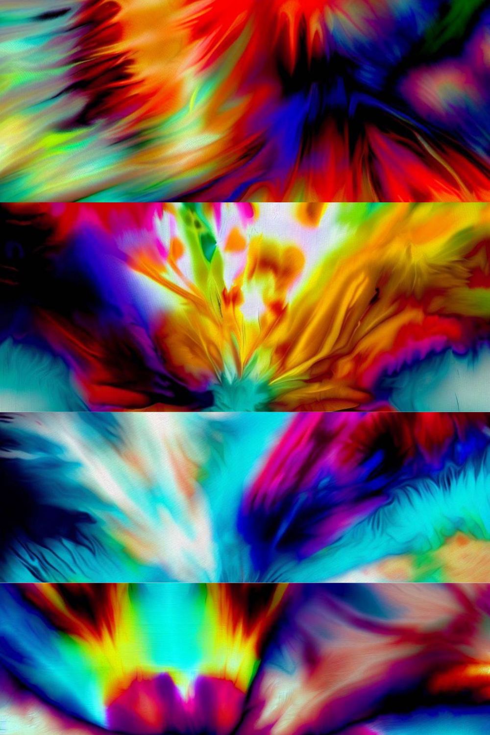4 Tie dye psychedelic background images in varoius colour combinations pinterest preview image.