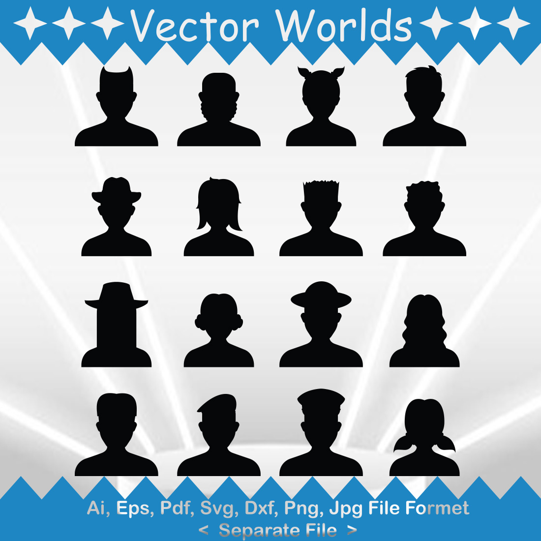 Avatar SVG Vector Design preview image.