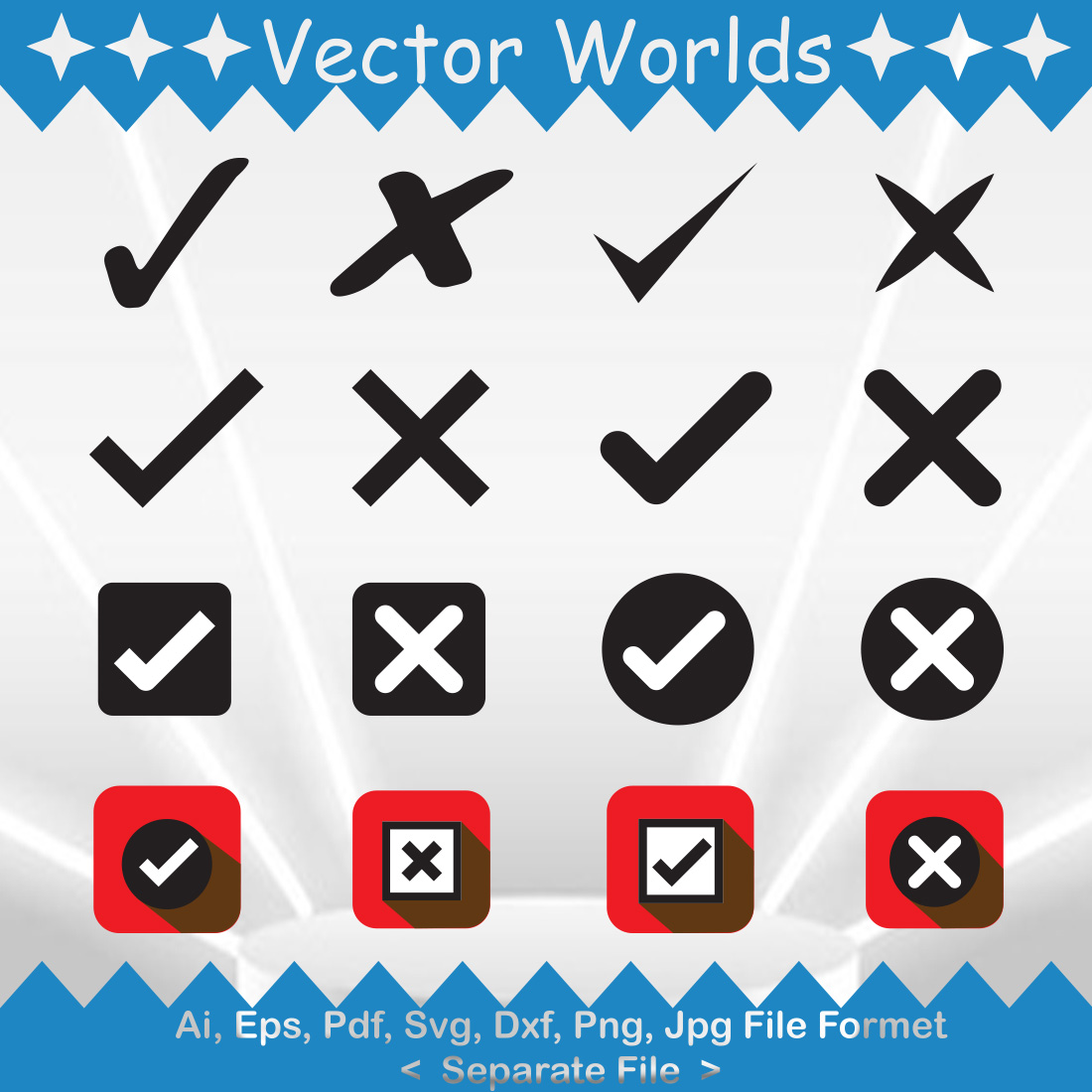 Check Mark SVG Vector Design preview image.