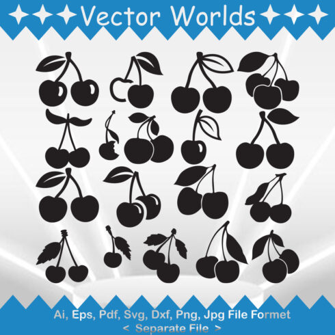 Cherry SVG Vector Design cover image.