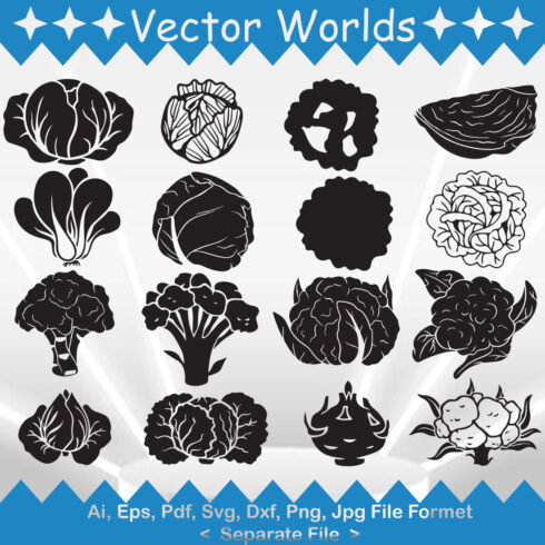 Cabbage SVG Vector Design cover image.