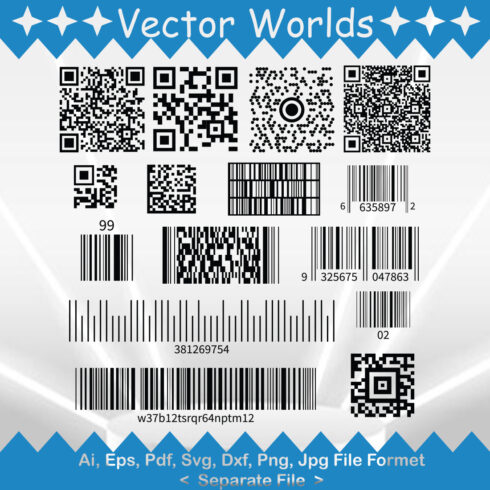 Barcode SVG Vector Design cover image.