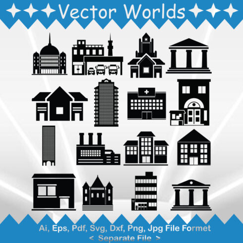 Building SVG Vector Design cover image.
