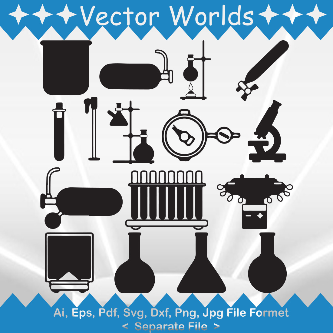 Beaker SVG Vector Design preview image.