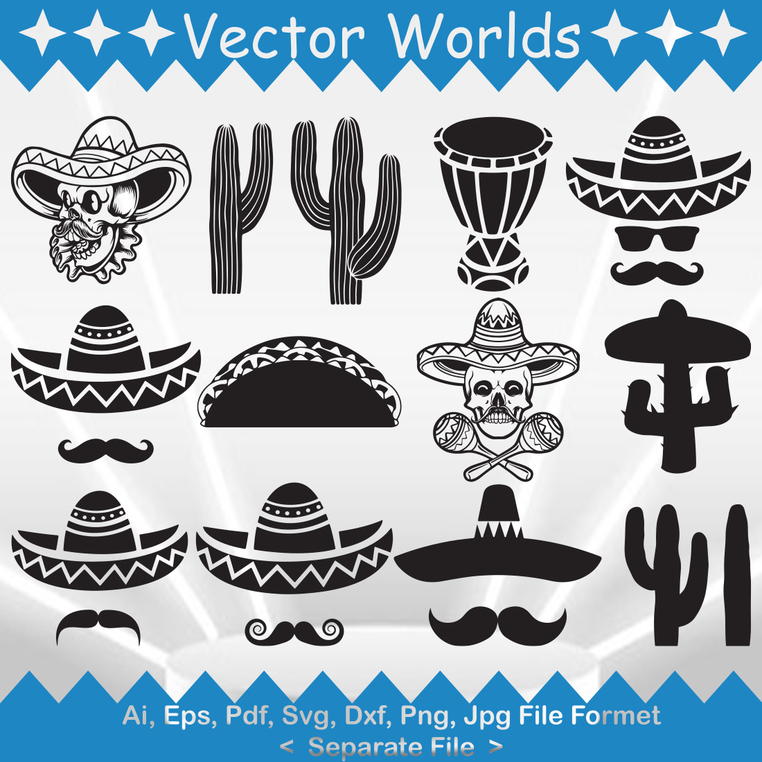 Cinco De Mayo SVG Vector Design preview image.