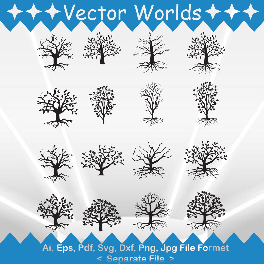 Botanical SVG Vector Design preview image.