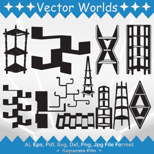 Corner Rack SVG Vector Design cover image.