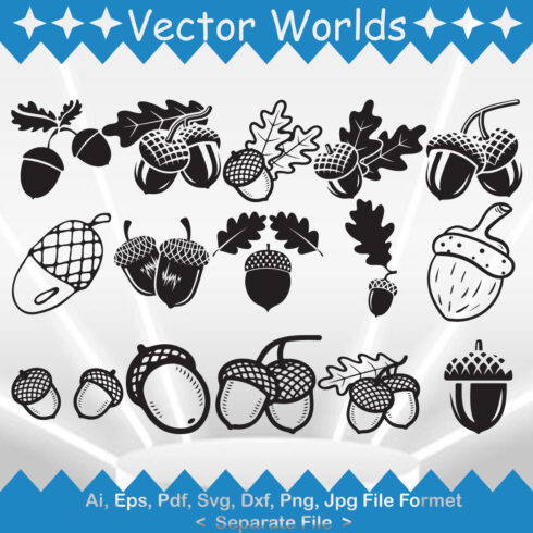 Acorn SVG Vector Design cover image.